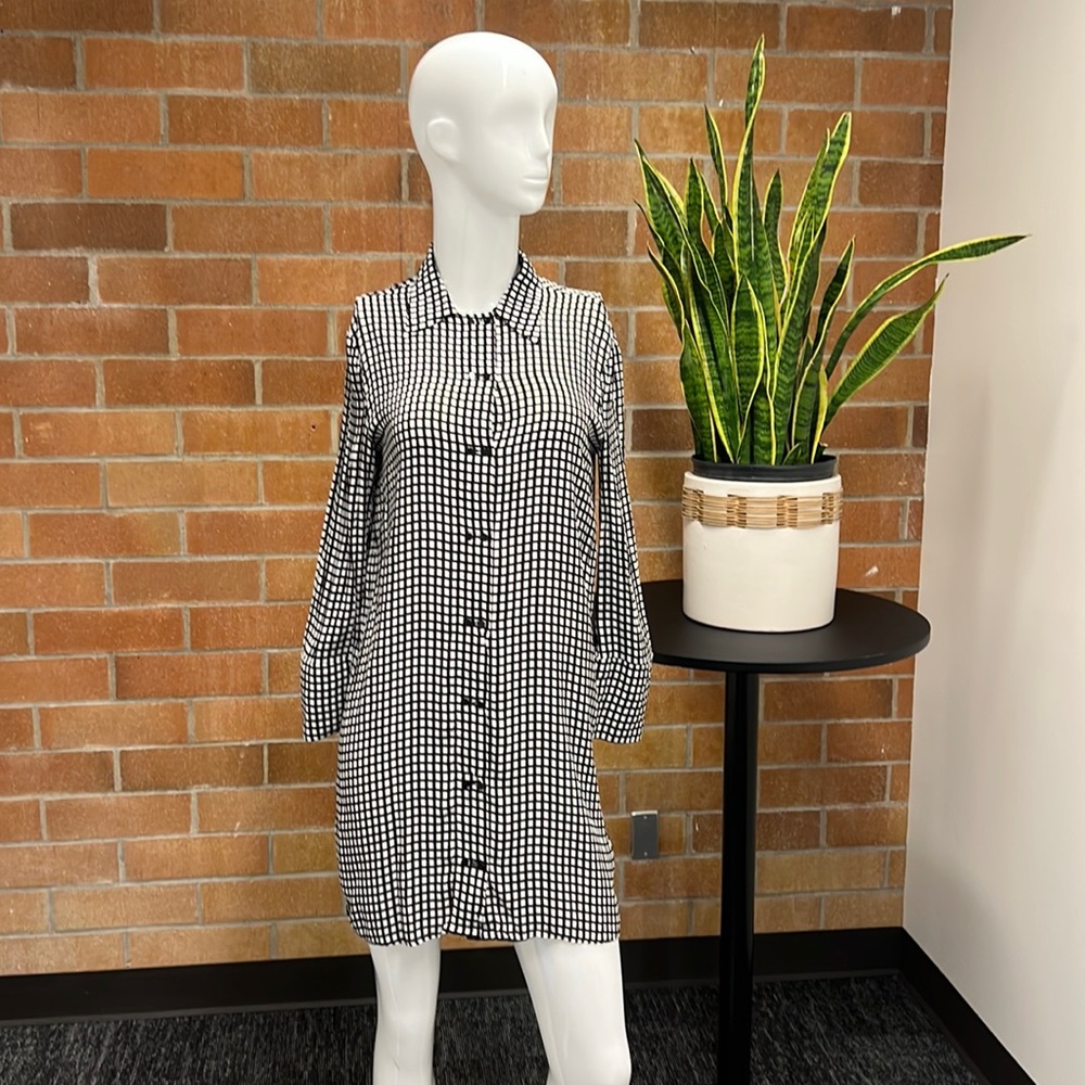 MNG MANGO SUIT COLLECTION Black and White Dress Size 8